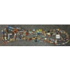 Image 2 : ITALIAN GLASS BEADED 4 STRAND NECKLACE