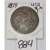 1879 US MORGAN SILVER DOLLAR