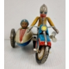 Image 3 : Q.S.H. TIN WIND UP MOTORCYCLIST W/ SIDECAR