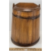 Image 3 : PRIMITIVE WOOD BANDED BARREL W/ PADDLE