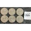 Image 1 : LOT OF 6 - 1938 CDN 25 CENT COINS