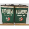 Image 3 : LOT OF 2 - B/A AUTOLENE MOTOR OIL GAL CANS