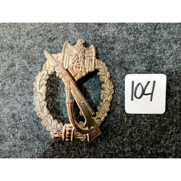 WWII GERMAN INFANTRY ASSAULT BADGE - SILVER