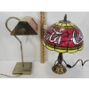 Image 3 : LOT OF 2 - COCA-COLA LAMPS - INCL BANKERS STYLE