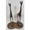 Image 2 : CARVED MASAI GIRAFFE FIGURES