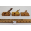 Image 2 : LOT OF 3 - ENGLISH VICTORIAN MINIATURE BOXWOOD PLANES
