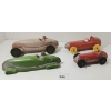 Image 1 : LOT OF 4 - AUBURN & VICEROY RUBBER RACE CARS