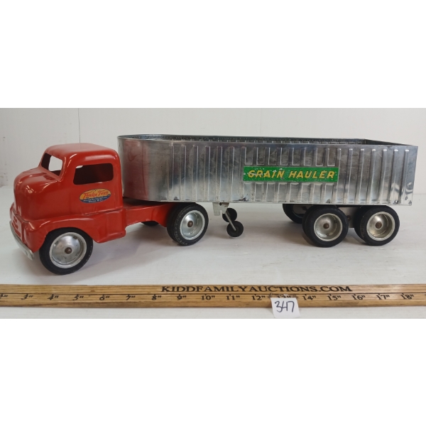 1950'S TONKA PRESSED STEEL GRAIN HAULER