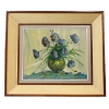 Image 1 : FLORAL STILL LIFE BY CHARLES SOVEK(1937 - 2007) - FRAMED OIL ON CANVAS