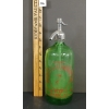 Image 1 : PURITAN BEVERAGES CO. - LIME GREEN ETCHED - 26OZ SELTZER BOTTLE