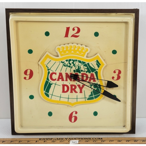 CANADA DRY LIGHT UP CLOCK