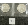 Image 1 :  LOT OF 2 - 1963 CDN SILVER DOLLARS - VOYAGEUR