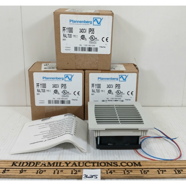 LOT OF 3 - PFLANNENBERG FILTERFAN 4TH GENERATION