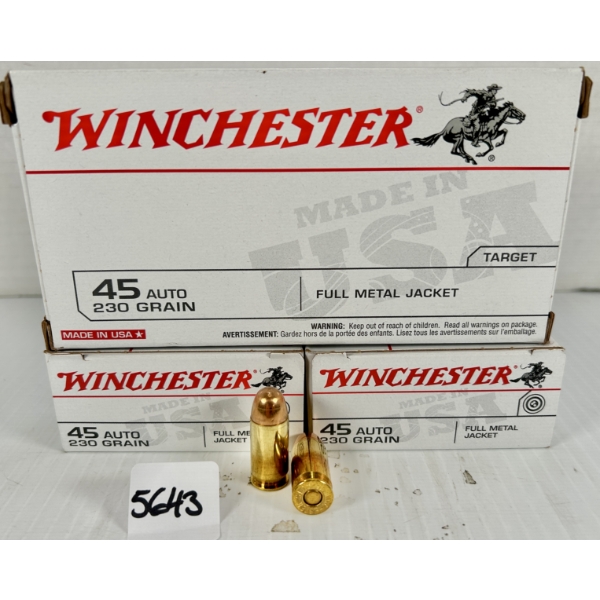AMMO: 150X WINCHESTER .45 ACP - 230 GR FMJ