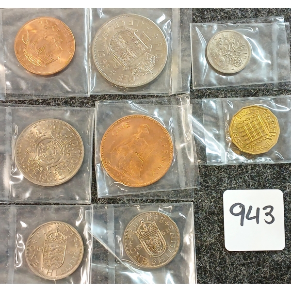 1963 GREAT BRITAIN COINS SET
