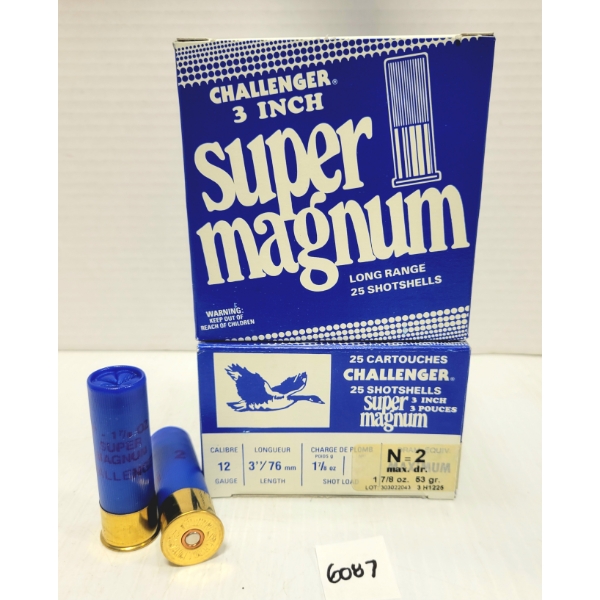 AMMO: 50X CHALLENGER 12 GA 3 IN NO 2
