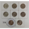 Image 2 : LOT OF 8 - 1971 - '79 US JFK 50 CENT COINS