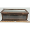 Image 2 : LOT OF 2 - PINE COUNTER TOP RIBBON DISPLAY & SLIDE-TOP BOX