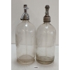 Image 2 : LOT OF 2 - G. FAUMAN - CLEAR ACID-ETCHED - SELTZER BOTTLES