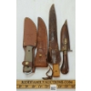 Image 4 : LOT OF 4 - ASSORTED KNIVES W/ SHEATHS