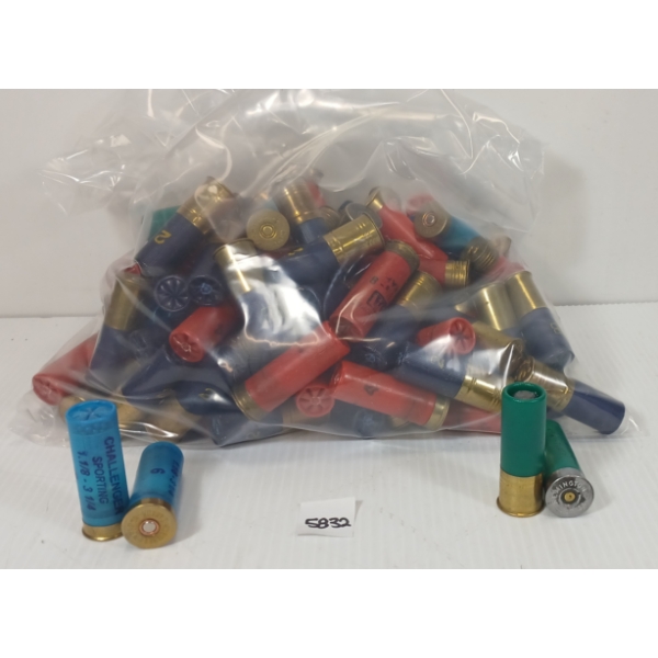 AMMO: APPROX 125X MIXED 12GA - 2 3/4IN - #2, 4, 5 & 6 SHOT