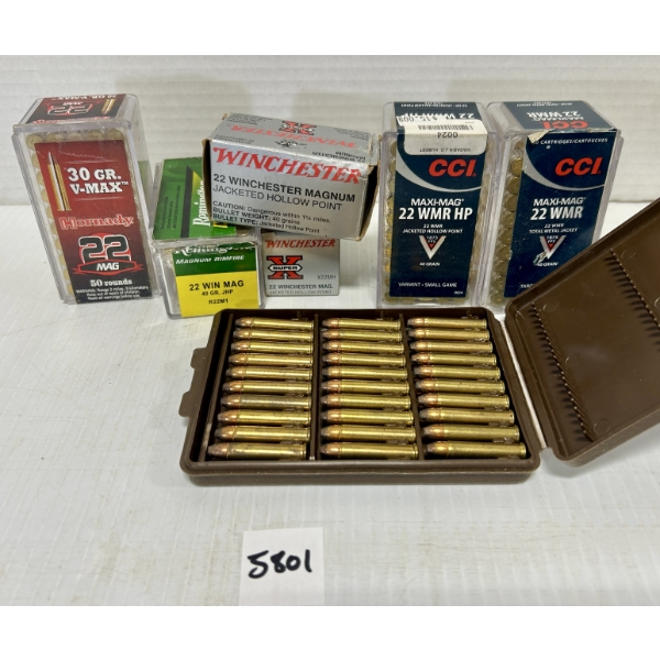 AMMO: APPROX 300X MIXED .22 WMR
