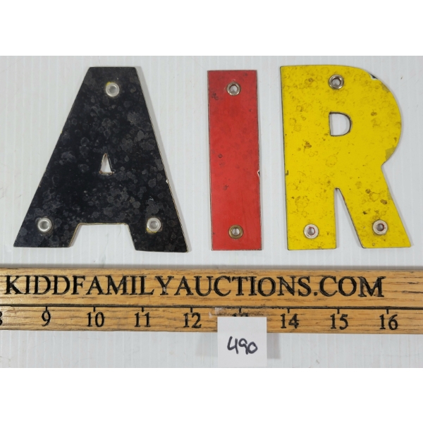 LOT OF 3 - CHANNEL LETTERS - PORCELAIN
