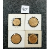 Image 2 : LOT OF 4 - 1912-1914 CDN $5 & $10 COINS