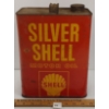 Image 1 : SHELL SILVER SHELL MOTOR OIL CAN - 2 GAL