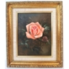 Image 1 : PINK ROSE BY GROPPER - FRAMED OIL ON CANVAS