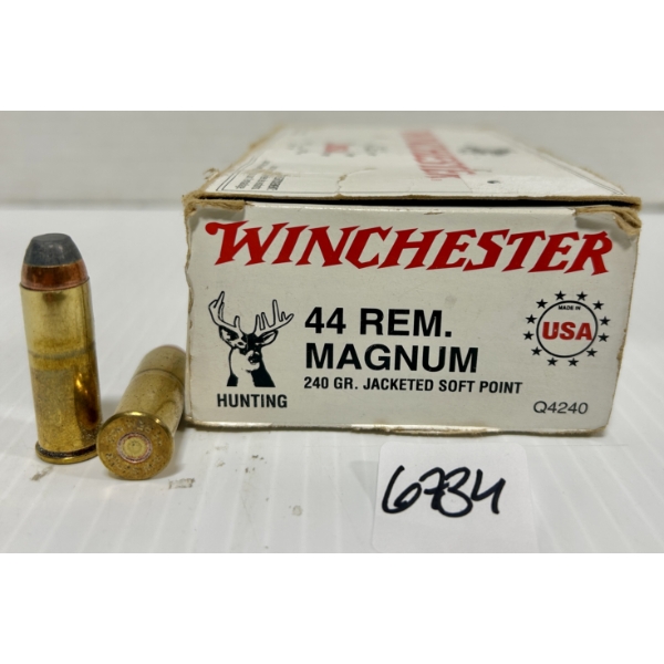 AMMO: 50X WINCHESTER .44 REM MAG - 240 GR SP