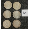 Image 2 : LOT OF 6 - 1940-1965 CDN 50 CENT SILVER COINS