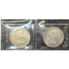 Image 2 : LOT OF 2 - 1963 CDN SILVER DOLLARS - VOYAGEUR - CCCS GRADED