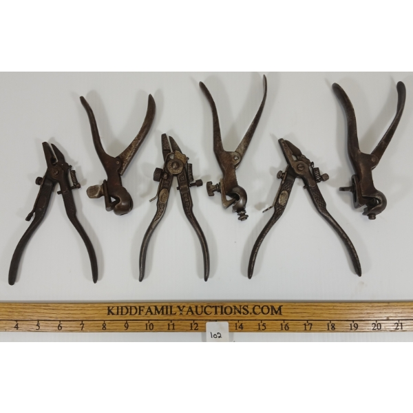 LOT OF 6 - HOPPE & MORRILLS RELOADING TOOLS