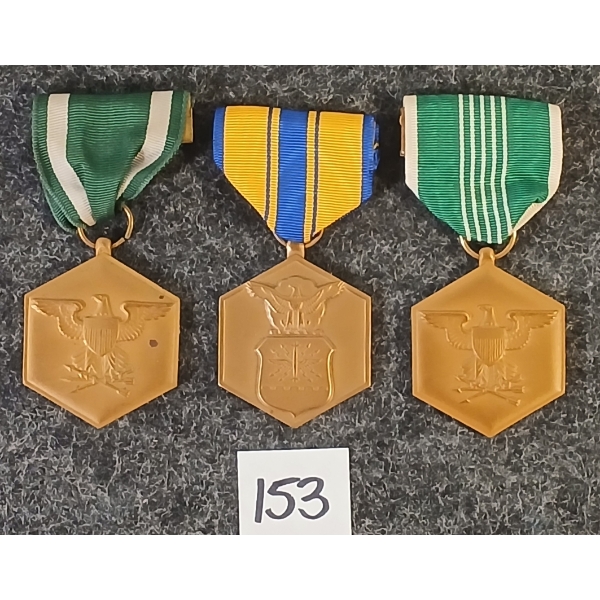 LOT OF 3 - U.S. MILITARY MEDALS FOR MERIT