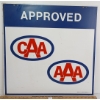 Image 1 : CAA / AAA DBL SIDED METAL SIGN