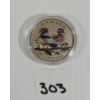 Image 2 : LOT OF 2 - RCM 2013 & 2014 25 CENT COLOURED COINS - WOOD DUCK & HARLEQUIN DUCK