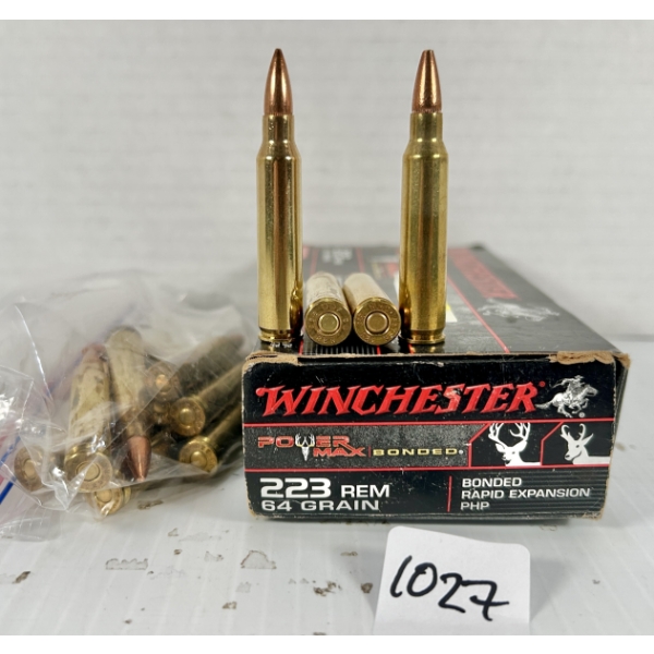 AMMO: 36X MIXED .223 REM - 64 GR HP & 55 GR FMJ