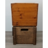 Image 2 : LOT OF 2 - BUTTER BOX & UNMARKED WOODEN CRATE