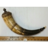 Image 2 : ORNATE POWDER HORN W/ IVORY DETAIL