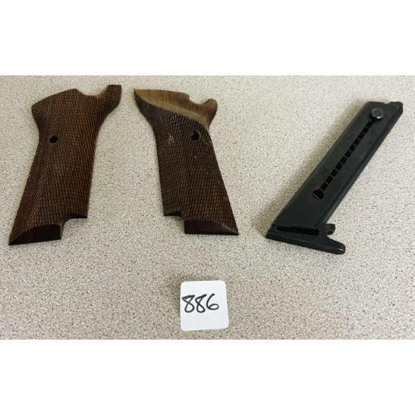 LOT OF 2 - HIGH STANDARD SHARPSHOOTER GRIPS & MAG - .22 LR
