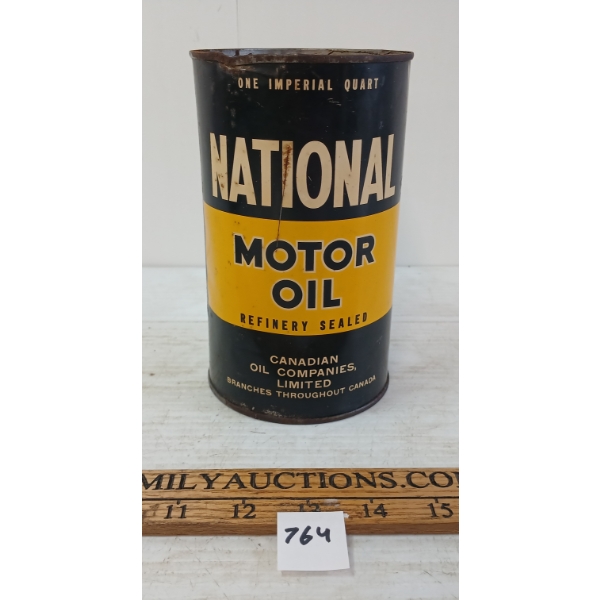 NATIONAL MOTOR OIL QT CAN