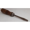 Image 4 : LOT OF 3 - MID 1800'S CHISEL, SCREWDRIVER & BRASS BACKED SAW