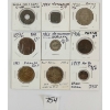 LOT OF 9 - WORLD COINS - INCL EAST AFRICA, NETHERLANDS, FRNACE, ETC