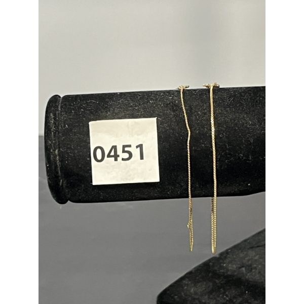 LOT OF 2 - 10K GOLD CHAIN BRACELETS