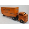 Image 5 : LINCOLN TOYS PRESSED STEEL VAN LINES TRUCK W/ TRAILER