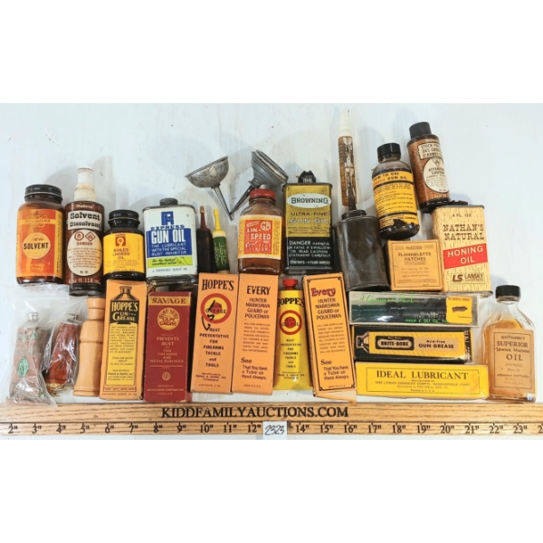 JOB LOT - VINTAGE OILERS - INCL HOPPE'S & WINCHESTER