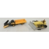 Image 1 : LOT OF 2 - DINKY TOYS DIECAST BLAW KNOX BULLDOZER & SNOW PLOUGH