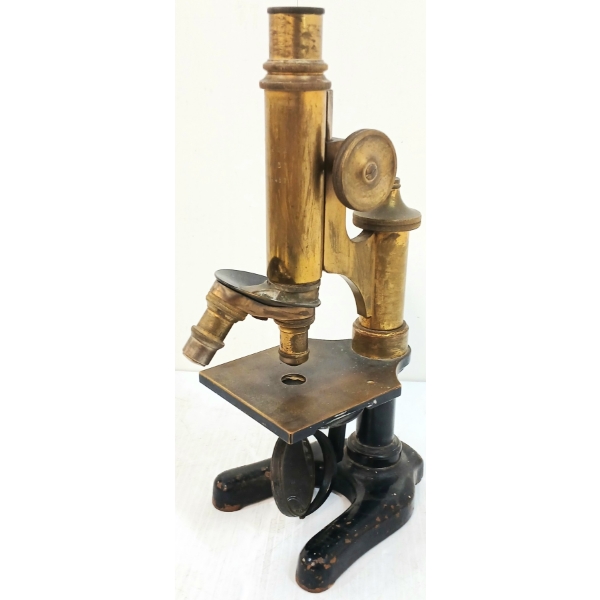 BRASS E. LEITZ WETZLAR RCSI #12 MICROSCOPE - CIRCA LATE 1800 / EARLY 1900's