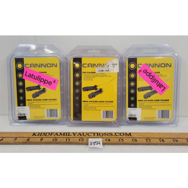 LOT OF 3 - CANNON UNI-STACKER RELEASES